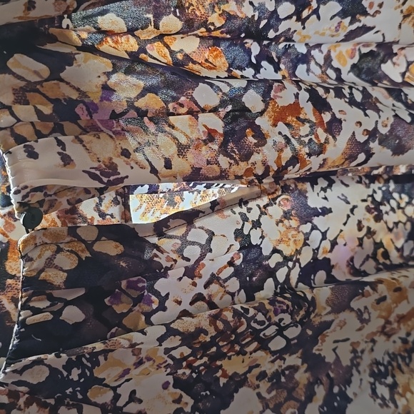 WORTHINGTON BRAND WOMEN'S PURPLE & WHITE SHORT SLEEVE BLOUSE SIZE XL - Picture 14 of 14